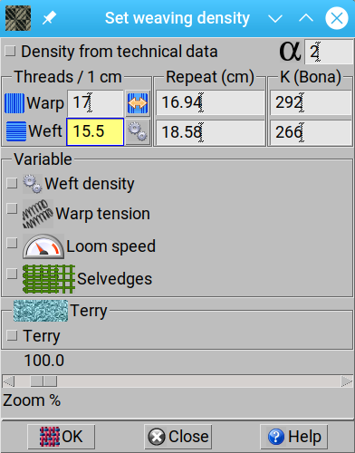 edit weave with ArahWeave software for weaving