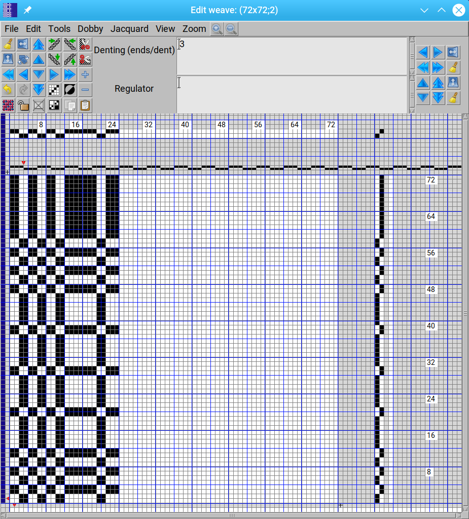 edit weave with ArahWeave software for weaving