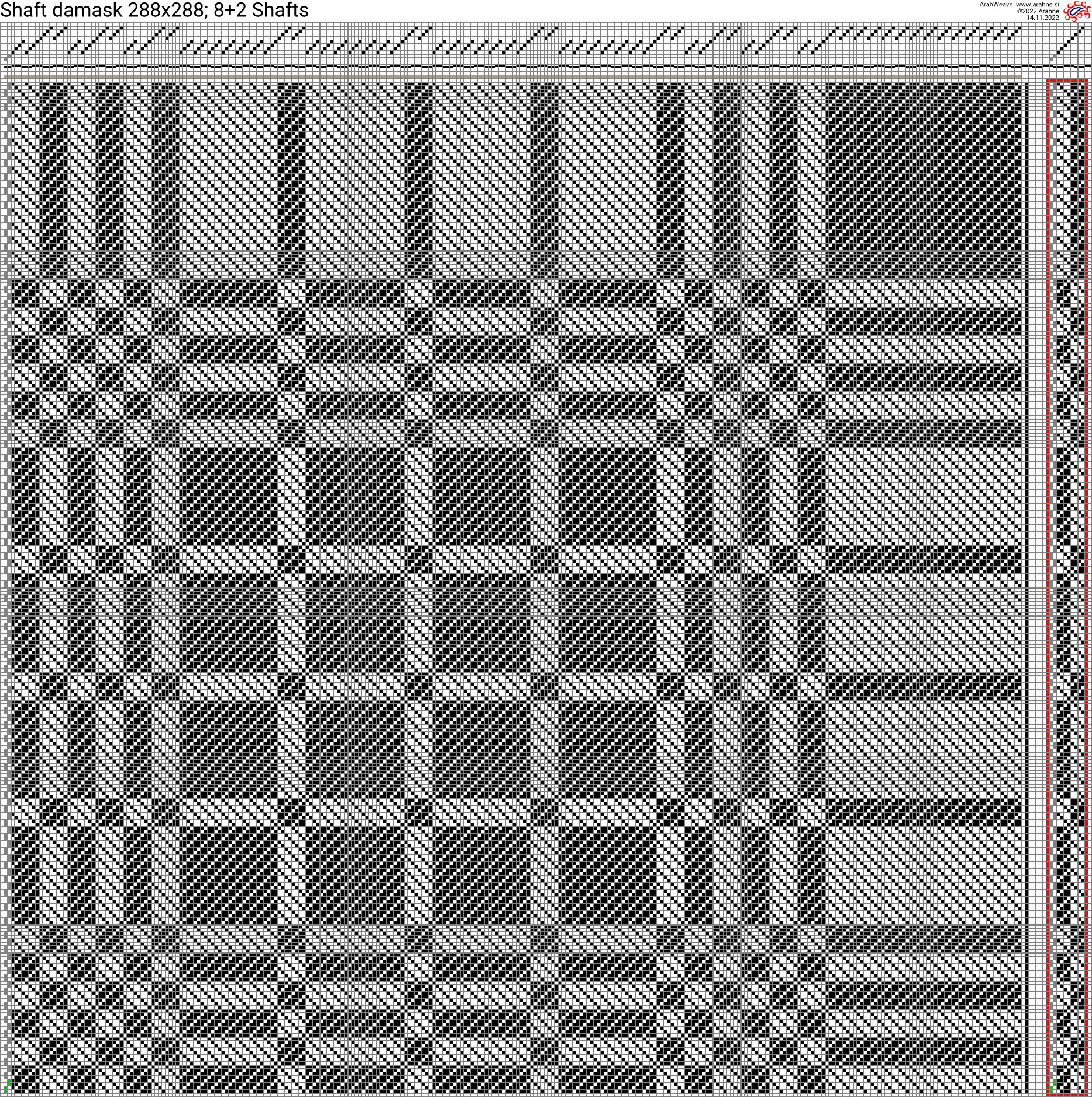 edit weave with ArahWeave software for weaving